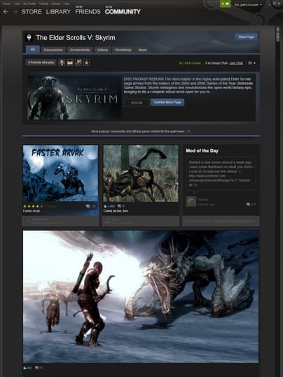 Steam游戏中心功能整合界面展示