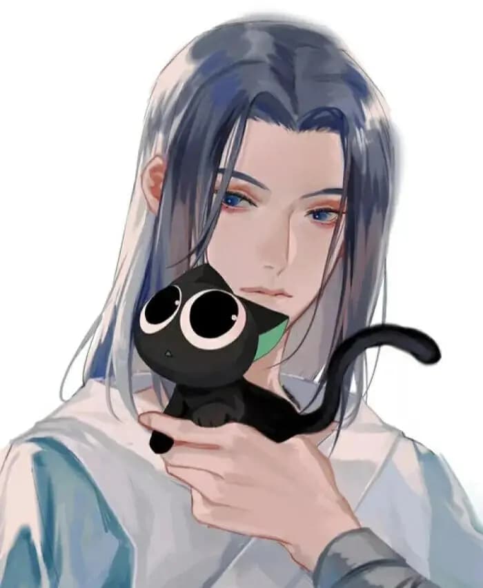 罗小黑同人第四十六章插图:小黑坐在床边情绪低落