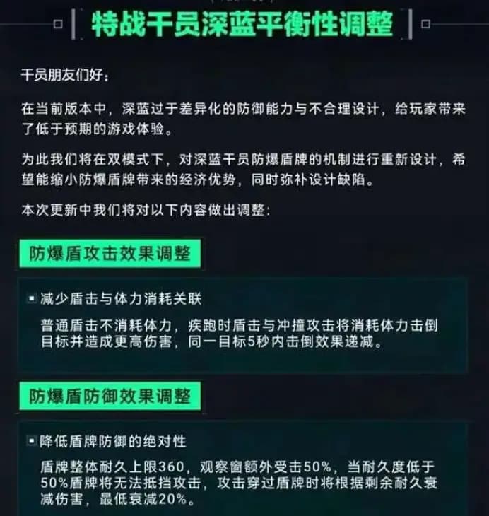 三角洲行动深蓝重做中防爆套装核心改动详情