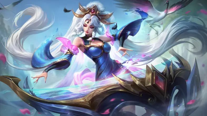 玉剑传说 琴仙子 珐琅皮肤展示