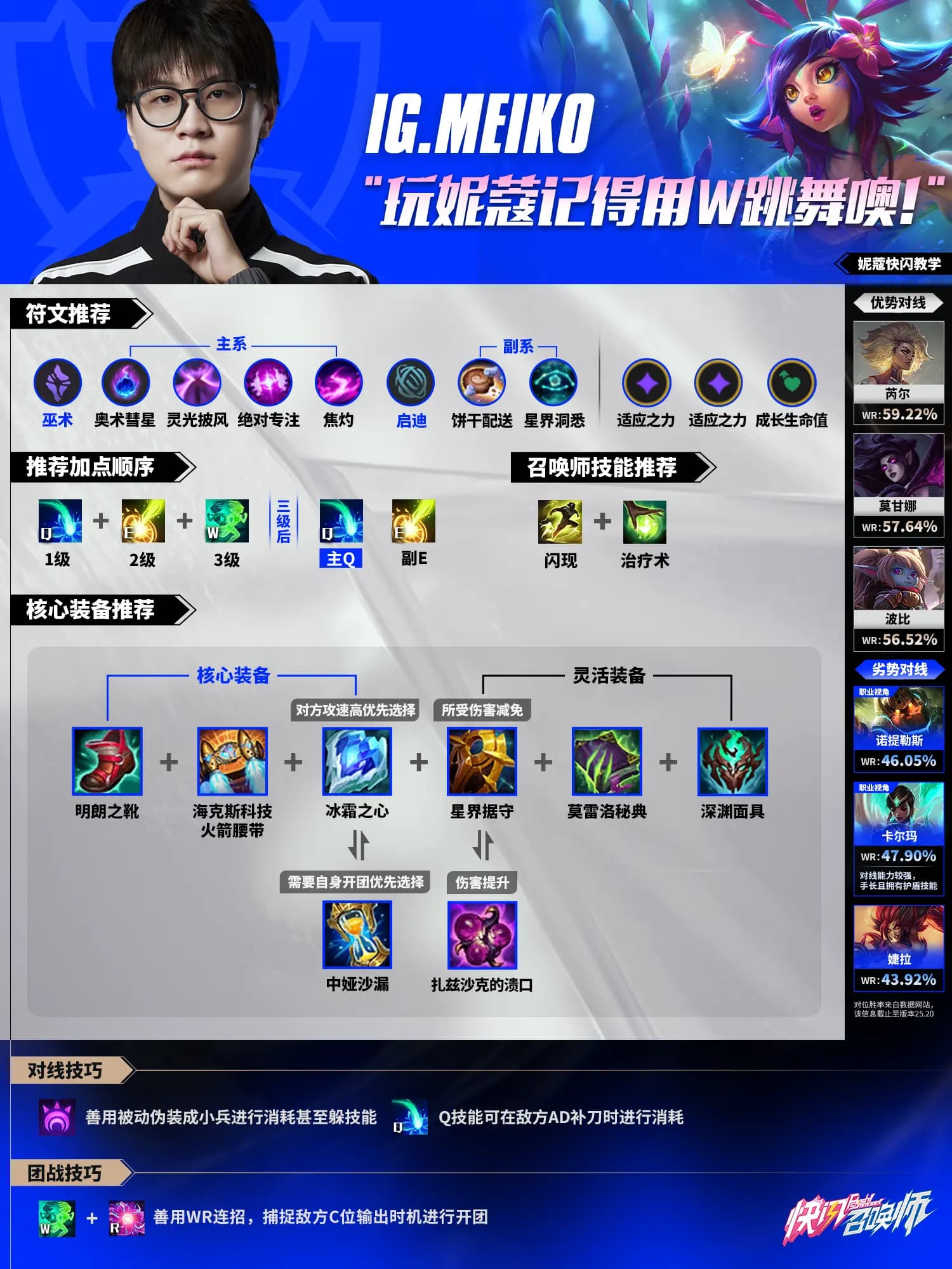 Meiko万花之灵妮蔻诡诈开团艺术演示