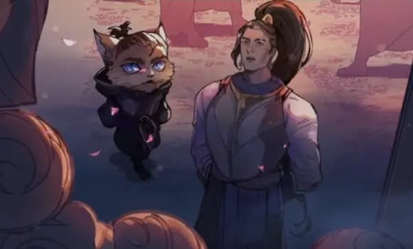 约德尔人凯南留着大胡子的长者形象特写,对比以往游戏中少年形象