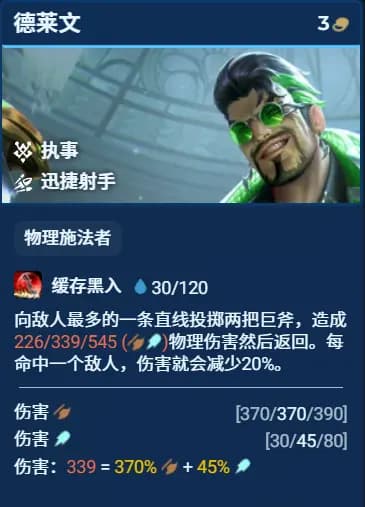 副C德莱文直线群体输出与装备互通思路示意