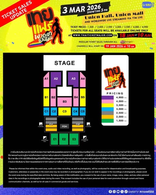 Toey Fair How Are You Guys event poster featuring a grand stage and reunion concept