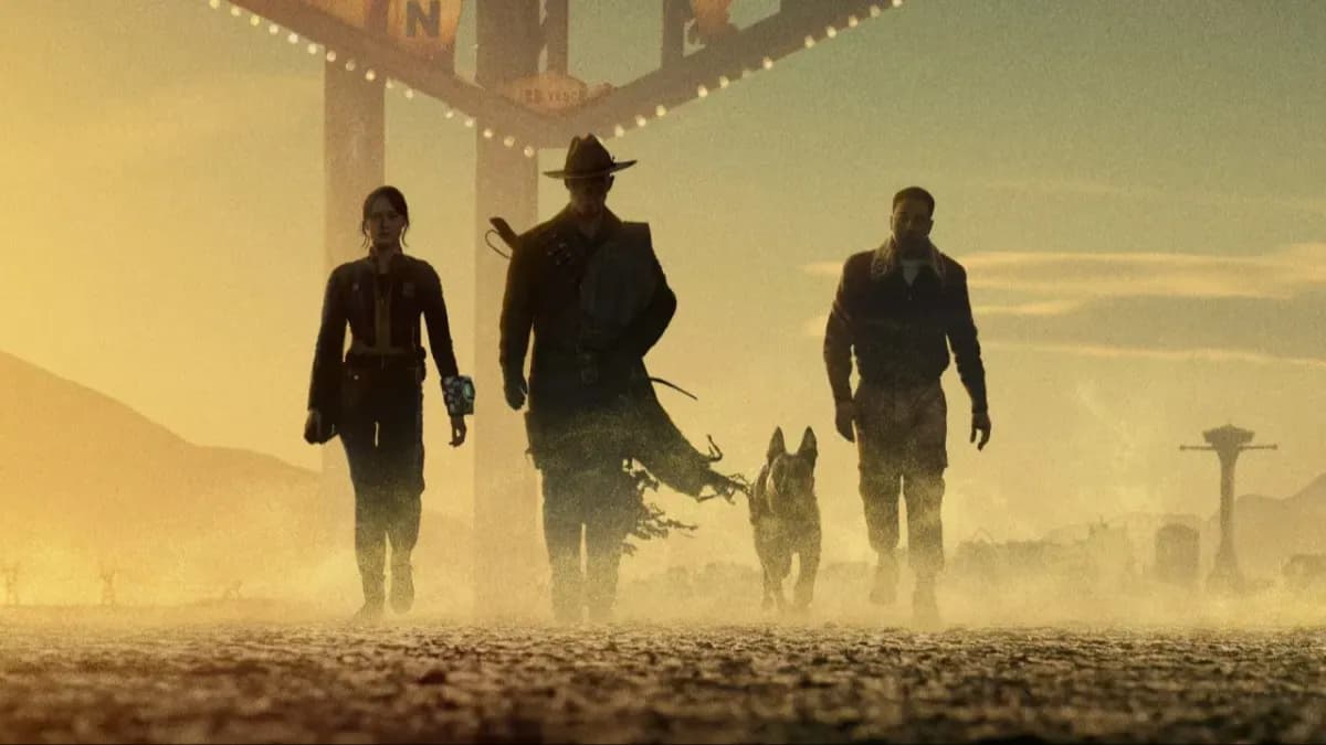 Amazon Prime Video Explore tab showing a Pip-Boy style countdown with a shopping cart and padlock icon