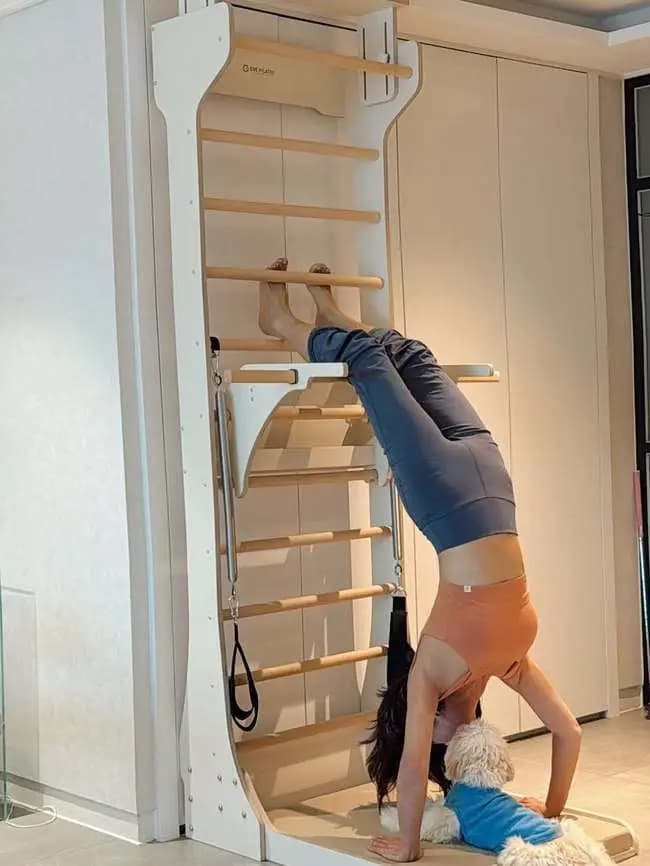 Ki Eun-se social media update about her daily home workout routine