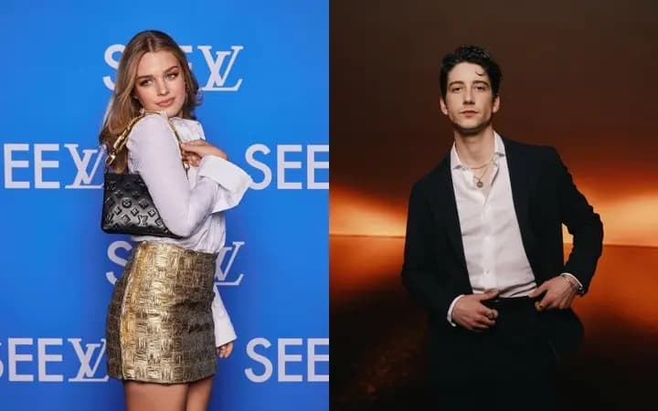 Teagan Croft and Milo Manheim, lead stars of Disney's live-action Tangled, posing for the official casting announcement