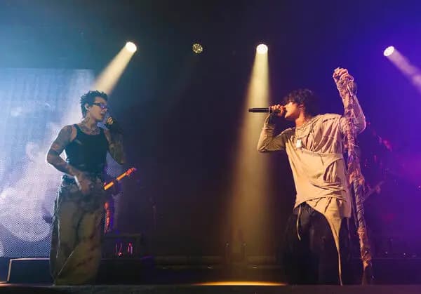 福夢樂團團長王晧在《我活著》演唱會尾聲感性發言,形上娛樂提供