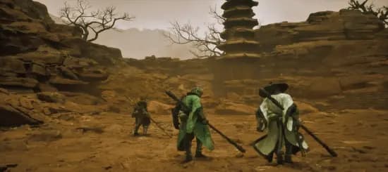 《黑神话:悟空》联机Mod预告截图:玩家组队攻击Boss的画面