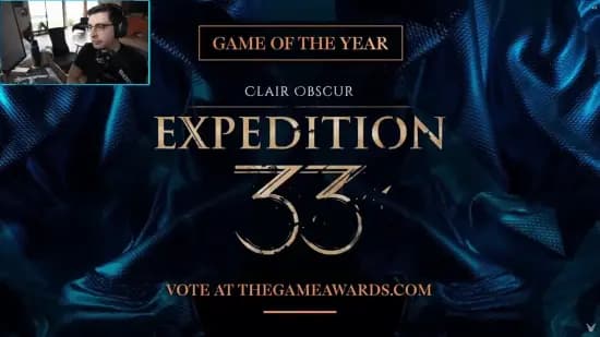 Shroud直播吐槽TGA提名名单存在黑幕的场景