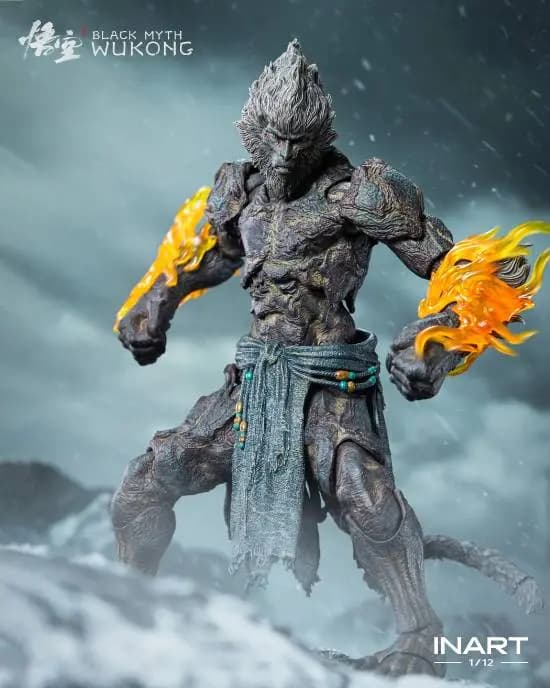 INART《黑神话:悟空》石猿1/12可动人偶整体展示图