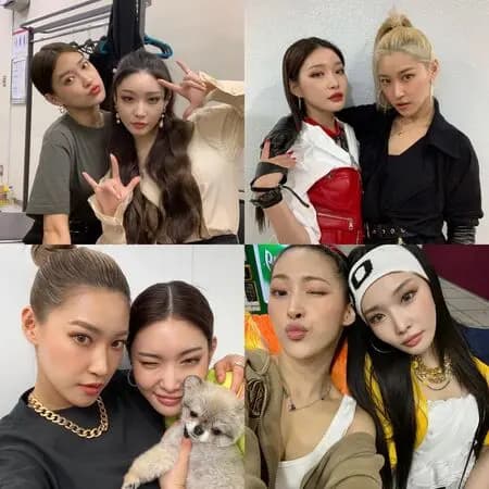 请夏与舞者Sara从出道初期就在一起表演的合影,见证了十年的深厚情谊。