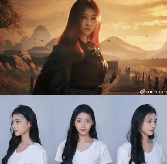 《影之刃零》新版沐小葵形象展示图,清秀写实风格适配面部捕捉