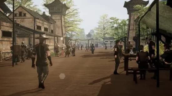 Wanjie Mountain Showdown gameplay montage - featuring casual crafting, dungeon raids, and large-scale clan battles